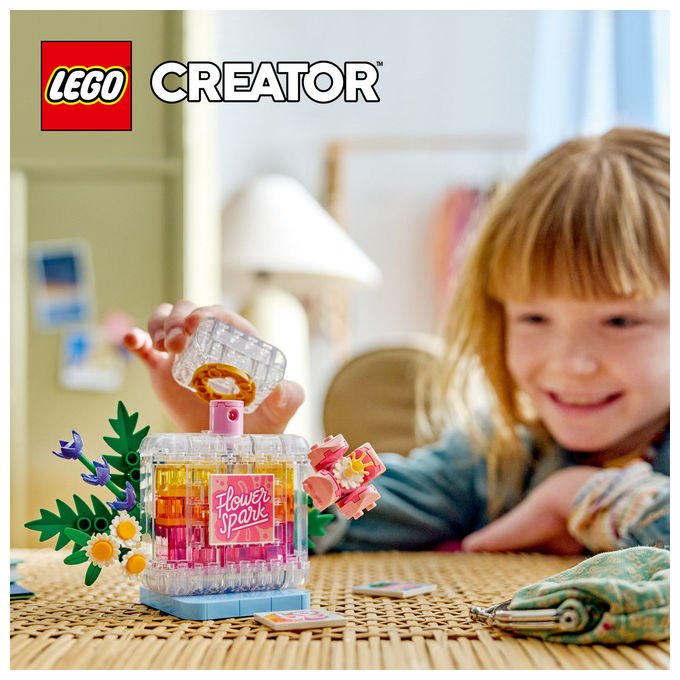 Lego 31383 Creator Set di Costruzioni 3 in 1 Boccetta di Profumo con Decorazione Floreale 286 pezzi 8+
