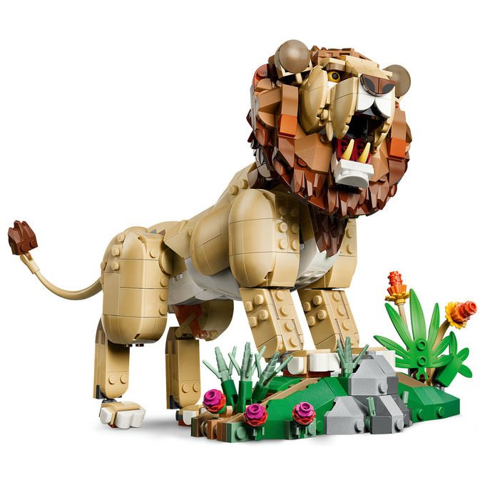 Lego 31386 Creator 3in1 Set Costruzioni Animali Selvatici Leone Maestoso 839 pezzi da 9 anni