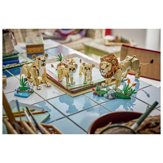 Lego 31386 Creator 3in1 Set Costruzioni Animali Selvatici Leone Maestoso 839 pezzi da 9 anni