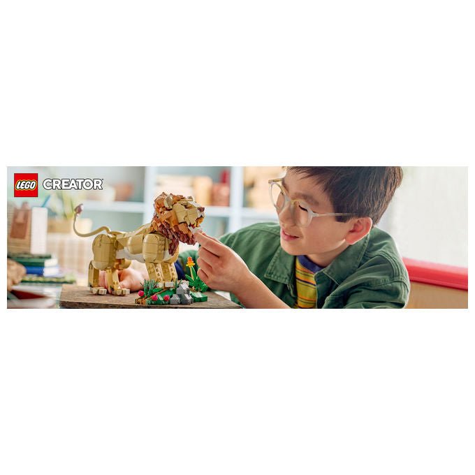 Lego 31386 Creator 3in1 Set Costruzioni Animali Selvatici Leone Maestoso 839 pezzi da 9 anni