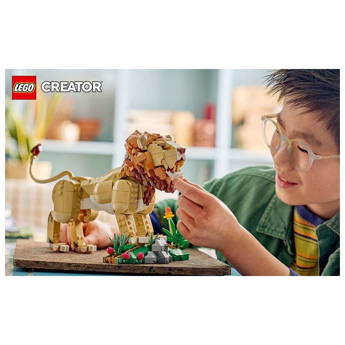 Lego 31386 Creator 3in1 Set Costruzioni Animali Selvatici Leone Maestoso 839 pezzi da 9 anni