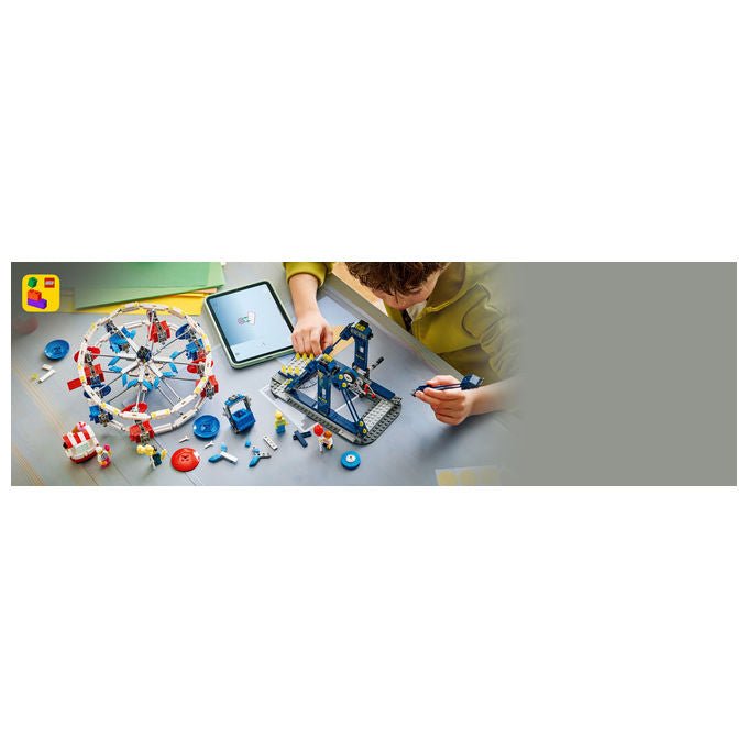 Lego 31389 Creator Set di Costruzione 3 in 1 Ruota Panoramica UFO Giostra 916 pezzi 4 Minifigure da 8 anni