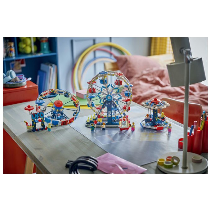 Lego 31389 Creator Set di Costruzione 3 in 1 Ruota Panoramica UFO Giostra 916 pezzi 4 Minifigure da 8 anni
