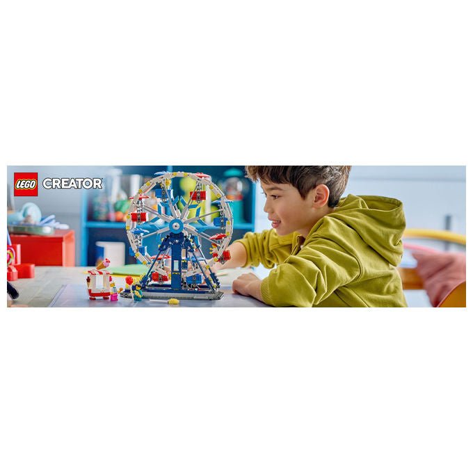 Lego 31389 Creator Set di Costruzione 3 in 1 Ruota Panoramica UFO Giostra 916 pezzi 4 Minifigure da 8 anni