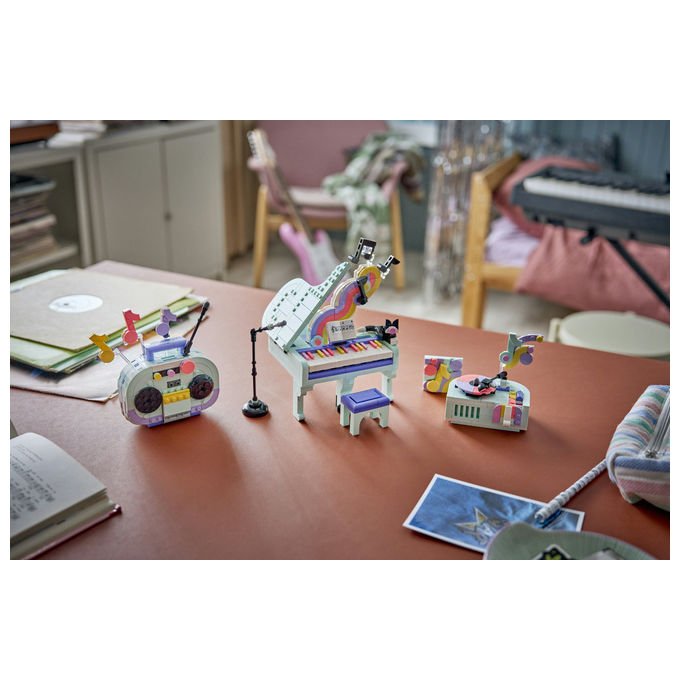 Lego 31392 Creator 3 in 1 Set Costruzioni Pianoforte Decorativo con Gatto Radio Giradischi 485 pezzi da 9 anni