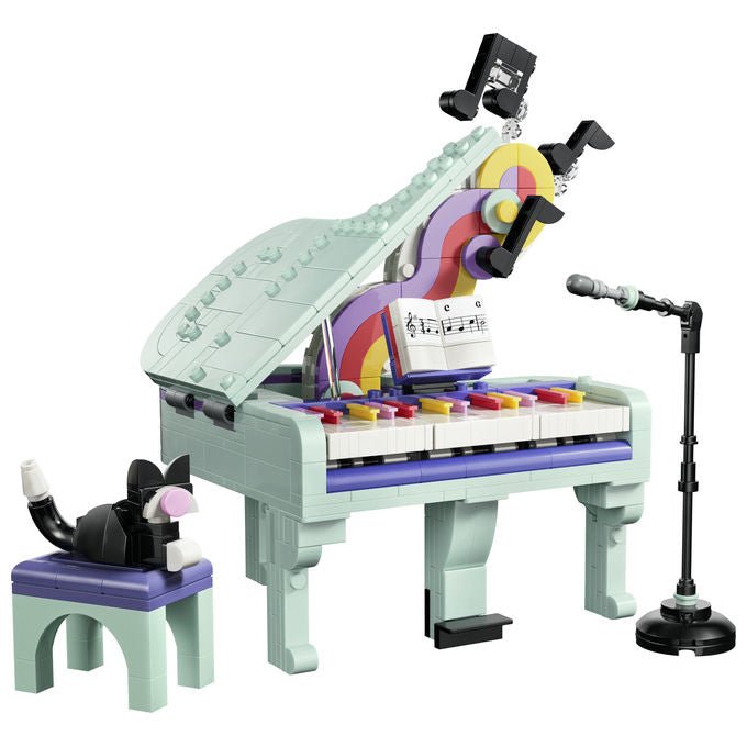 Lego 31392 Creator 3 in 1 Set Costruzioni Pianoforte Decorativo con Gatto Radio Giradischi 485 pezzi da 9 anni
