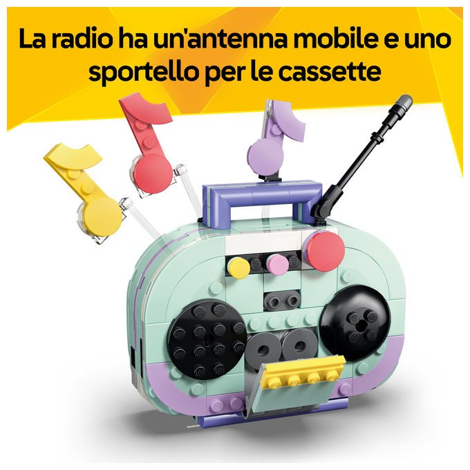Lego 31392 Creator 3 in 1 Set Costruzioni Pianoforte Decorativo con Gatto Radio Giradischi 485 pezzi da 9 anni