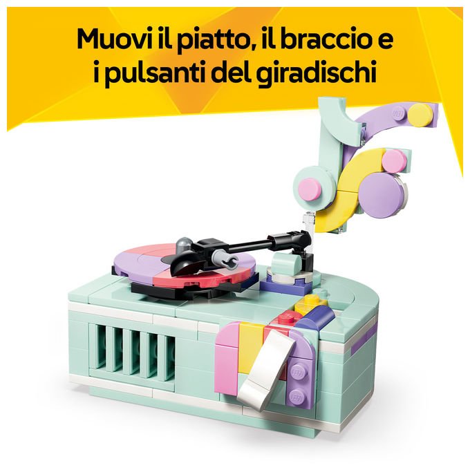 Lego 31392 Creator 3 in 1 Set Costruzioni Pianoforte Decorativo con Gatto Radio Giradischi 485 pezzi da 9 anni