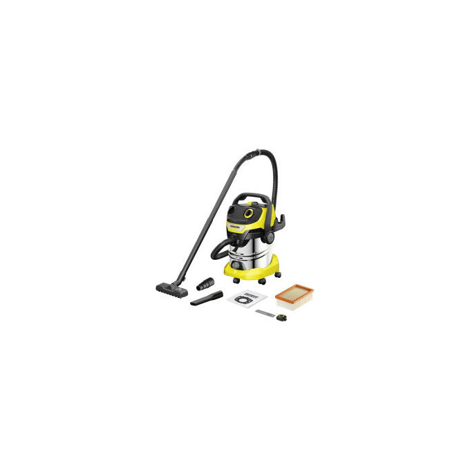 Kärcher 1.628-384.0 WD 5 Control S Bidone Aspiratutto 25 L 1200 W con Telecomando Bluetooth e Funzione Soffiante colore Nero