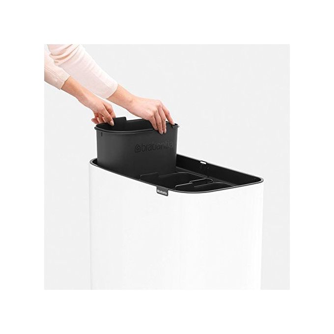 Brabantia Waste Bin Bo Touch Bin Pattumiera Platinum 3 x 11 Litri
