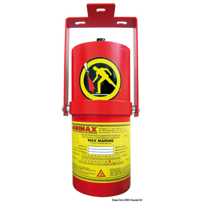 Osculati estintore Max Marine 70 per barche ideale per la sicurezza in navigazione