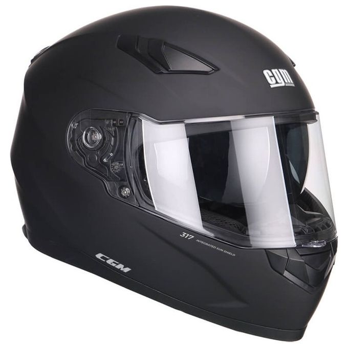 CGM Casco Moto integrale omologato Liverpool Nero Opaco taglia XS
