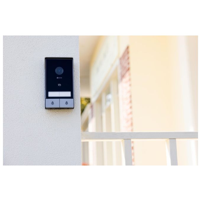 Ezviz 318500248 Kit HP7 Sistema per Video-citofono 17,8 cm (7'') Risoluzione 1024 x 600 Pixel Wi-Fi 2,4-5 GHz Colore Nero Argento