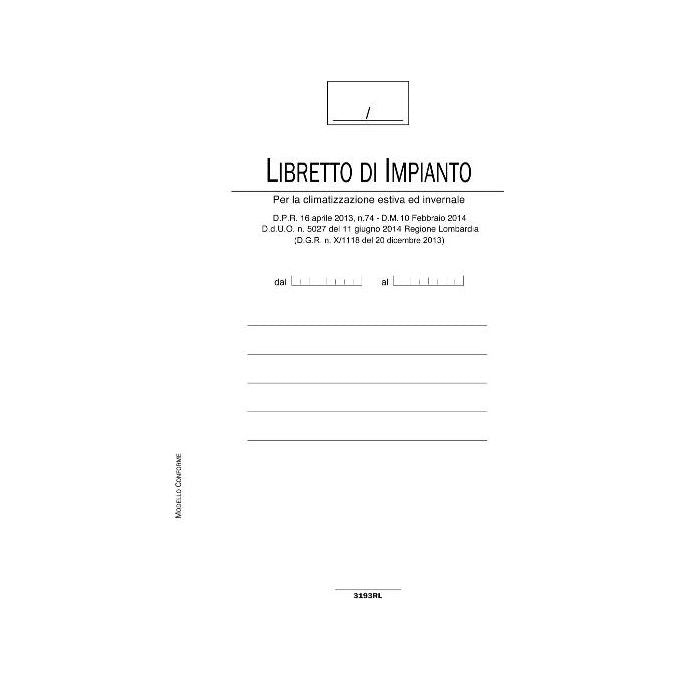 Data Ufficio Libretto Impianto Climatico Lombardia 48 Pagine