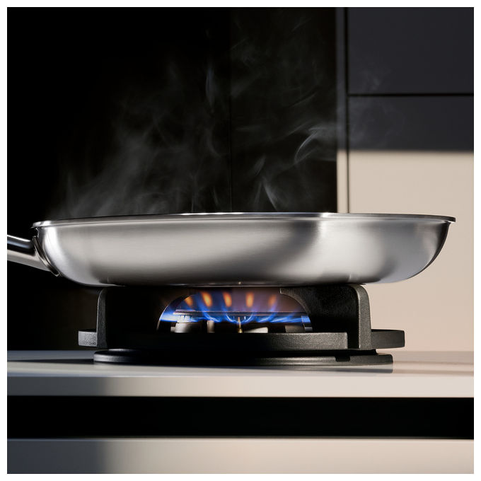WMF 17.5924.6411 Ultimate Profi Resist Stielpfanne Pentola con Rivestimento in Ceramica Adatta per Induzione 24 cm colore Acciaio inox