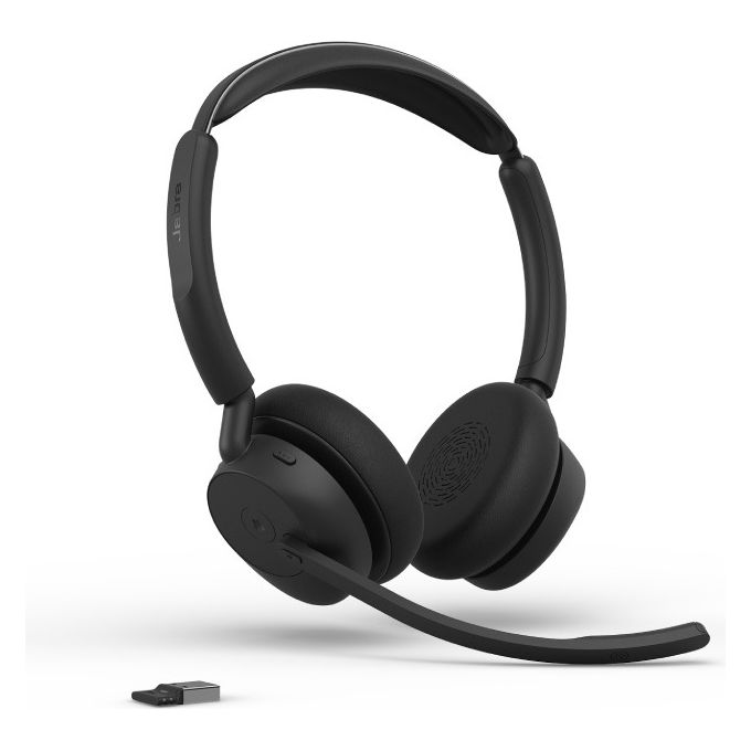 Jabra 34599-999-889 Evolve3 45 Cuffie con Microfono Wireless Bluetooth USB-C MS Teams colore Nero