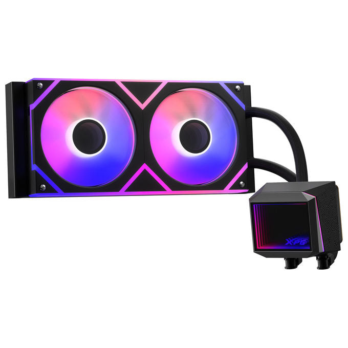 XPG 75261659 LEVANTE II Kit di raffreddamento a liquido 240 mm 2 ventole ARGB 2700 RPM 300W TDP colore Nero