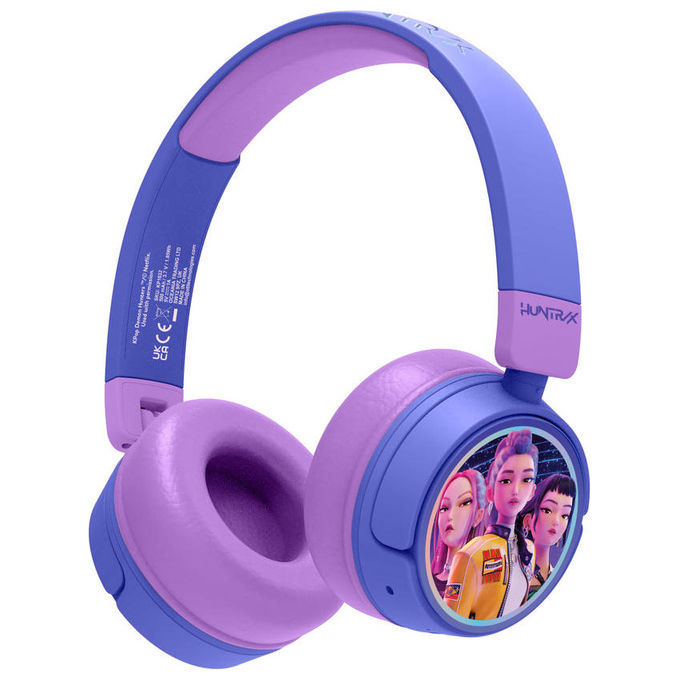 OTL Technologies HUNTRIX Kpop Demon Hunters Cuffie Wireless Viola colore Viola