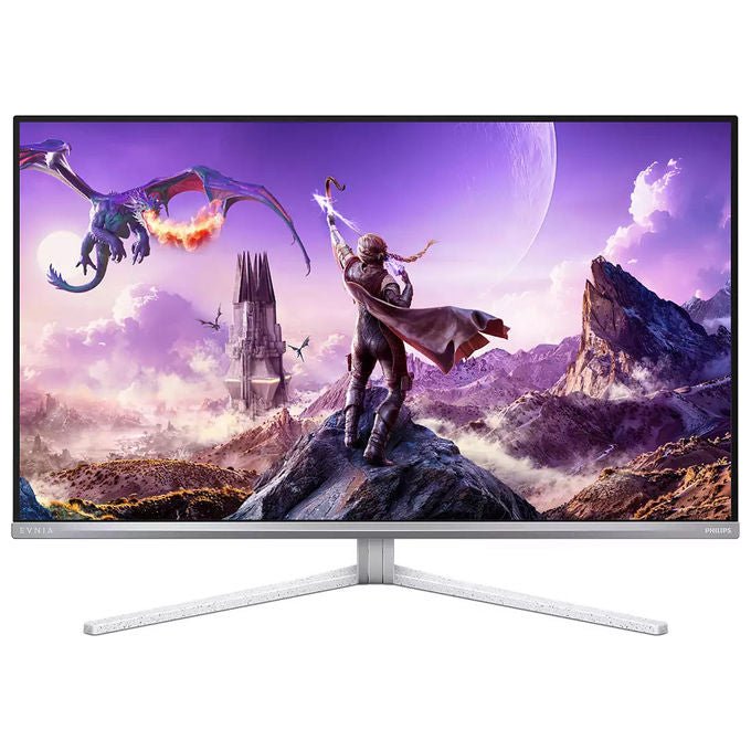 Philips 32M2N8900P-00 Evnia Monitor 31,5'' QD-OLED 4K UHD 240Hz 0,03ms HDR TrueBlack 400 KVM USB-C colore Bianco