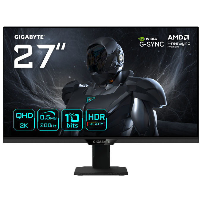 Gigabyte G27Q20T EK Monitor Gaming 27'' QHD 2560x1440 200Hz 0.5ms HDR10 FreeSync Premium colore Nero