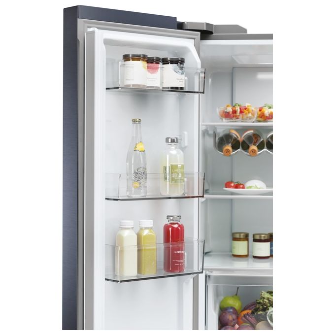 Haier 34005052 Serie 5 Frigorifero 4 porte 528 L 190 cm Classe E 38 dB No Frost Humidity Zone (190x90.8x64.8 cm) colore Nero