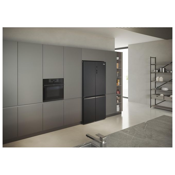 Haier 34005052 Serie 5 Frigorifero 4 porte 528 L 190 cm Classe E 38 dB No Frost Humidity Zone (190x90.8x64.8 cm) colore Nero