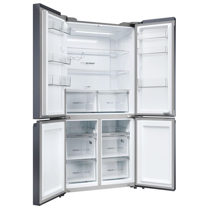Haier 34005052 Serie 5 Frigorifero 4 porte 528 L 190 cm Classe E 38 dB No Frost Humidity Zone (190x90.8x64.8 cm) colore Nero