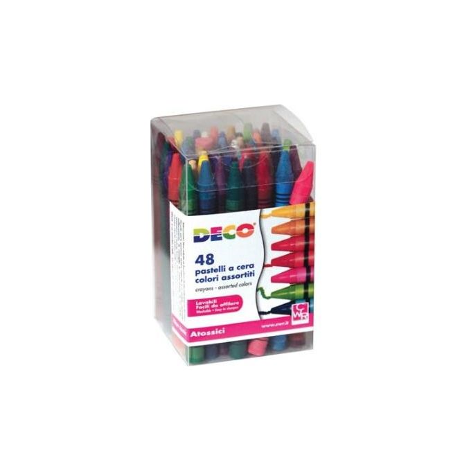 Cwr Barattolo 48 Pezzi Colori a Cera