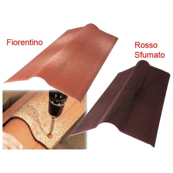 Brixo Colmo Onduvilla Rosso Sfumato 90x50cm