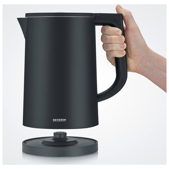 Severin WK3483 Bollitore Elettrico 1.7 L 2200 W con Mantenimento Temperatura e Spegnimento Automatico colore Nero