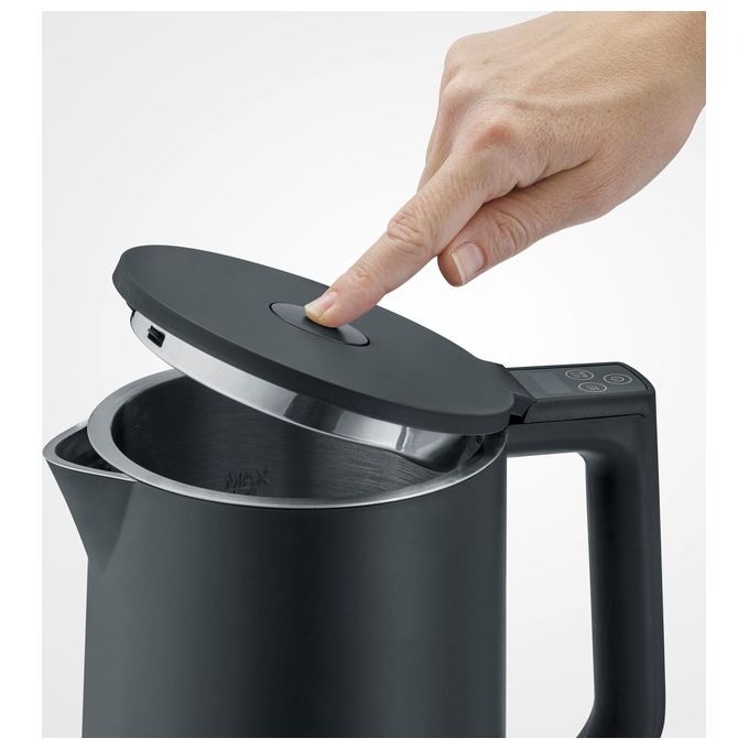 Severin WK3483 Bollitore Elettrico 1.7 L 2200 W con Mantenimento Temperatura e Spegnimento Automatico colore Nero