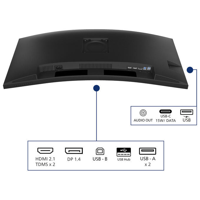Philips 34B2N3500C-00 Monitor PC 34 3440x1440 Pixel 120 Hz VESA Adaptive Sync HDR10 colore Nero