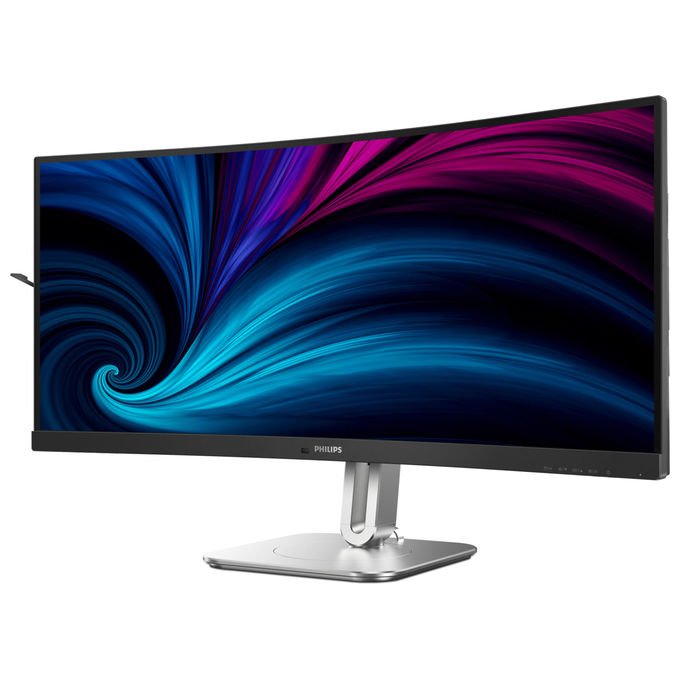 Philips 34B2U5900C Monitor 34 pollici Curvo 5120x2160@120Hz 2560x1080@240Hz Dual Mode Pannello VA 4ms HDR400 Altoparlanti Integrati Grigio Scuro