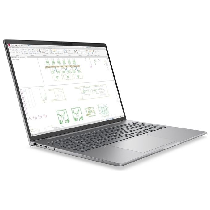 HP DK1L7ET ZBook 8 G2i Workstation mobile Intel Core Ultra 7 356H 32 GB DDR5-SDRAM 1 TB SSD NVIDIA RTX PRO 500 Blackwell Wi-Fi 7 Windows 11 Pro colore Argento