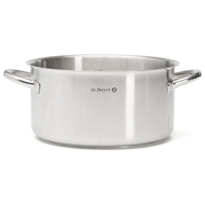 De Buyer 3505.24 Prim Appety Tegame 4 L Acciaio inox Induzione e Forno Resistente Lavabile in Lavastoviglie colore Acciaio inox