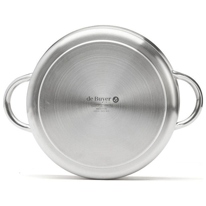De Buyer 3505.24 Prim Appety Tegame 4 L Acciaio inox Induzione e Forno Resistente Lavabile in Lavastoviglie colore Acciaio inox