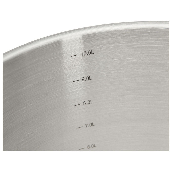 De Buyer 3507.24 Prim'Appety Pentolone 10 L Acciaio inox Diametro 24 cm Adatto per Induzione colore Acciaio inox
