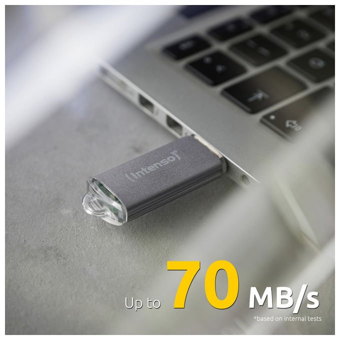 Intenso 3541492 MEMORY DRIVE FLASH USB3.2 256 GB USB tipo A 3.2 Gen 1 70 MB-s colore Argento