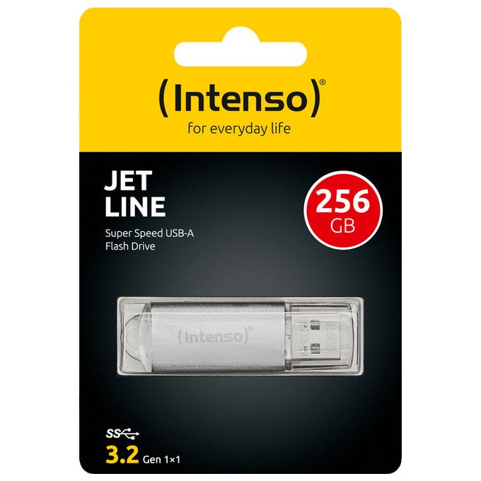 Intenso 3541492 MEMORY DRIVE FLASH USB3.2 256 GB USB tipo A 3.2 Gen 1 70 MB-s colore Argento