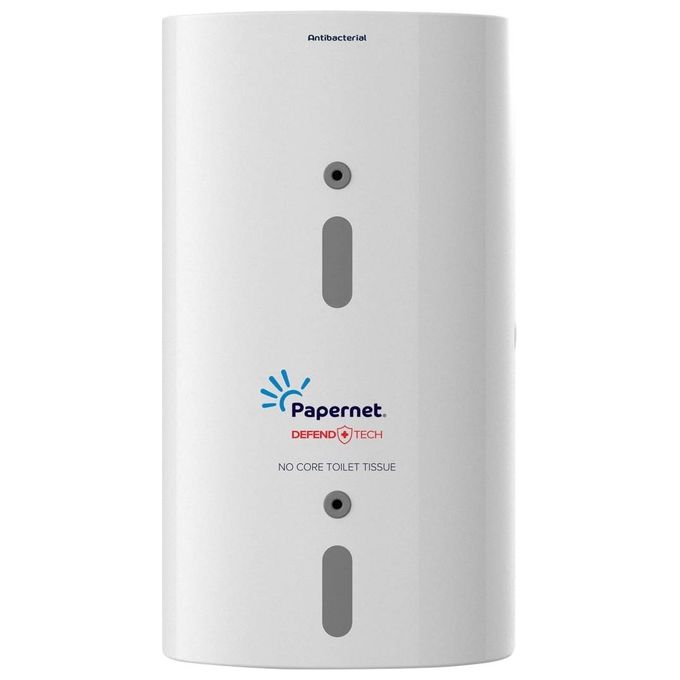 Papernet 421352 FullOne Dispenser Carta Igienica Antibatterico con Tecnologia Defend Tech Capacita' fino a 200 Metri Rotolo Diametro 14,9 cm colore Bianco