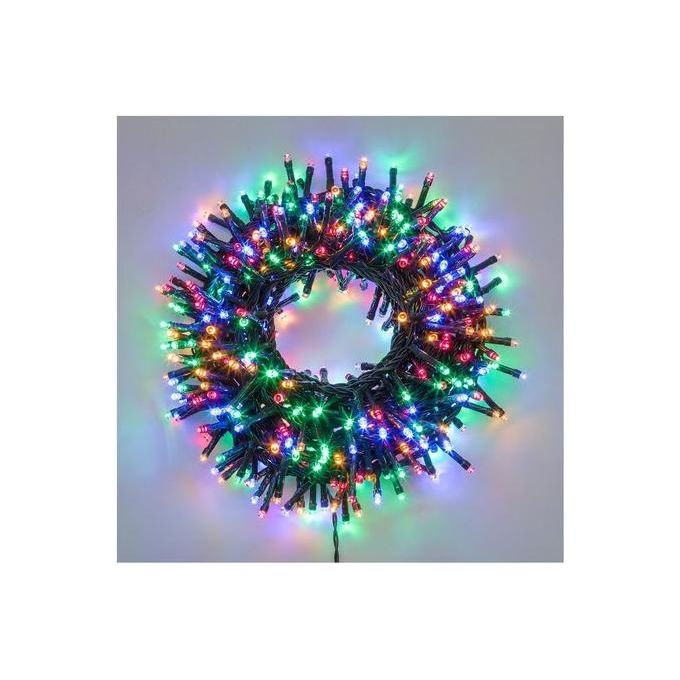 Lotti Importex 36284 Catena Lineare Nastro Minicluster 6cm 1500 Led Multicolor 5mm Reflex