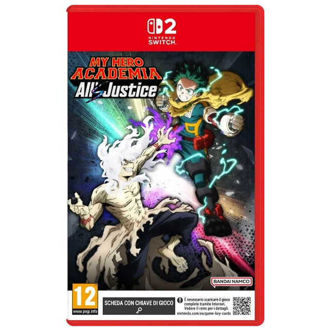 Bandai Namco Entertainment GKEY My Hero Academia: All's Justice Scheda Chiave Gioco per Nintendo Switch 2 Data di Pubblicazione 03 Settembre 2026 colore Nero