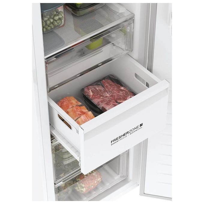 Haier H3F330WDH1 - Freezer Instaswitch - Congelatore Verticale 330 L, 191 cm, Classe D, 38 dB, Total No Frost, Convertibile in Frigorifero, Wi-Fi, Bianco
