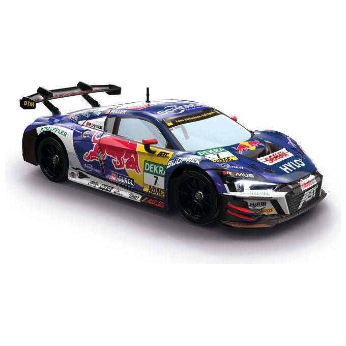 Carrera 370160149 Modellino Radiocomandato Auto Sportiva Scala 1:16 Motore Elettrico 4WD Velocita' 18 km-h Effetti Luce e Fumo Transmitter 2.4 GHz colore Blu Multi