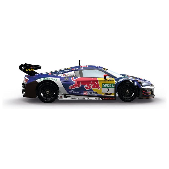 Carrera 370160149 Modellino Radiocomandato Auto Sportiva Scala 1:16 Motore Elettrico 4WD Velocita' 18 km-h Effetti Luce e Fumo Transmitter 2.4 GHz colore Blu Multi