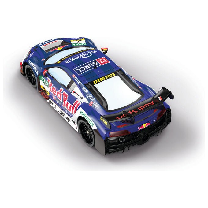 Carrera 370160149 Modellino Radiocomandato Auto Sportiva Scala 1:16 Motore Elettrico 4WD Velocita' 18 km-h Effetti Luce e Fumo Transmitter 2.4 GHz colore Blu Multi