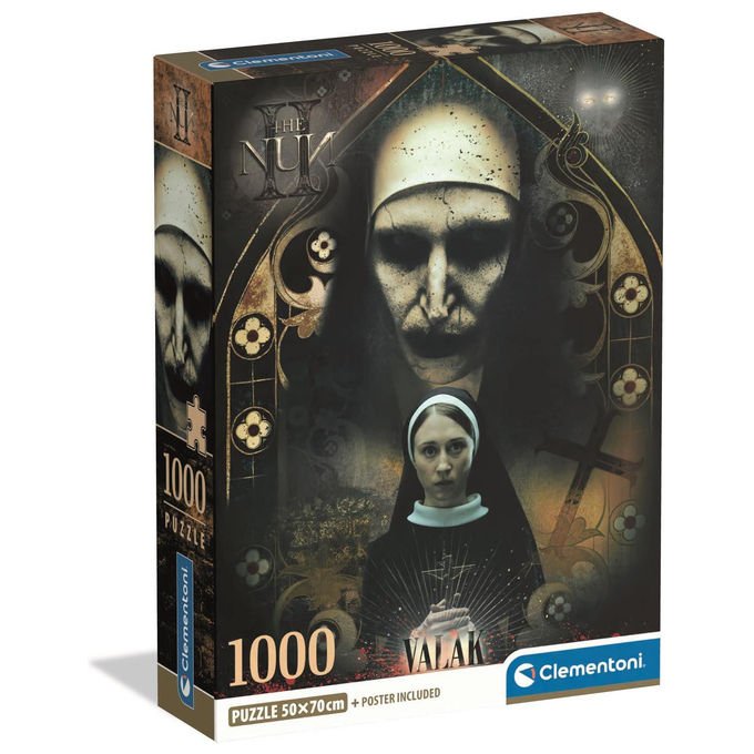 Clementoni The Nun II Puzzle 1000 Pezzi con Poster Made in Italy