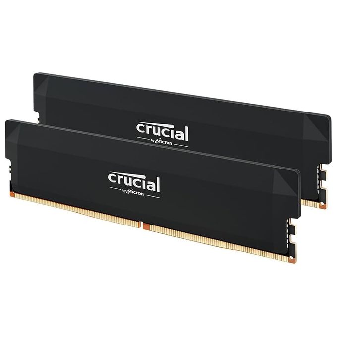 Crucial CP2K32G64C40U5W Crucial Pro OC Memoria 64 GB 2 x 32 GB DDR5 6400 MHz CL40 1.35 V colore Bianco
