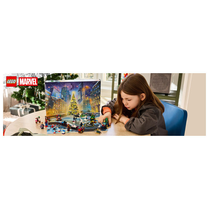 Lego 76340 Calendario dell'Avvento 2026 Set da Costruzione 317 Pezzi con 6 Minifigure Marvel colore Multicolore