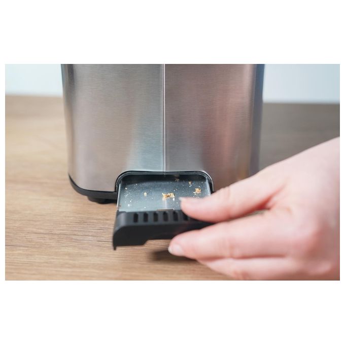 Unold 38216 Thommy Tostapane 2 fette 850 W Acciaio inox fessura extra large vassoio briciole rimovibile colore Acciaio inox